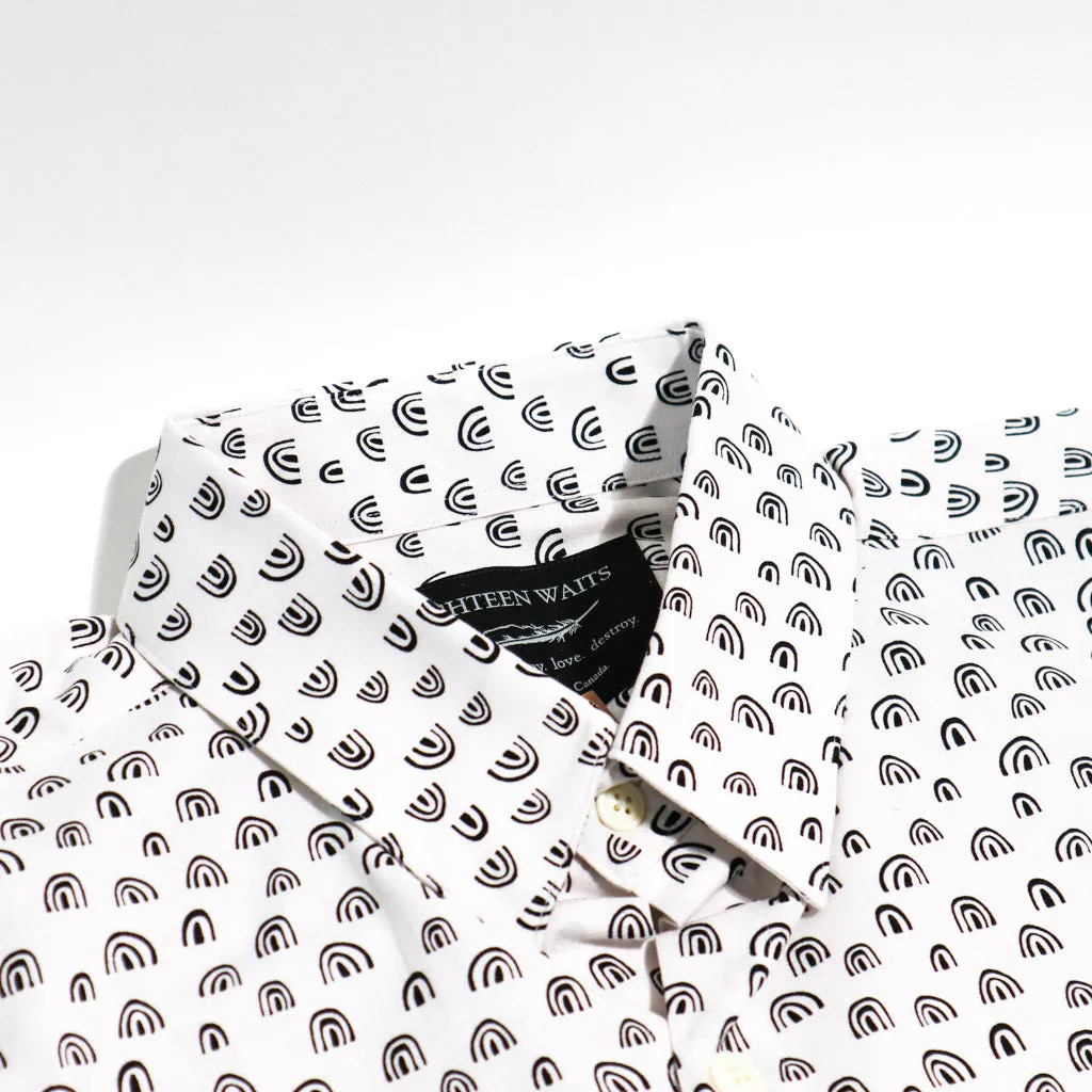 Dylan Short Sleeve White Rainbows sold by Brooklyn Clothing Co. product image thumbnail 2