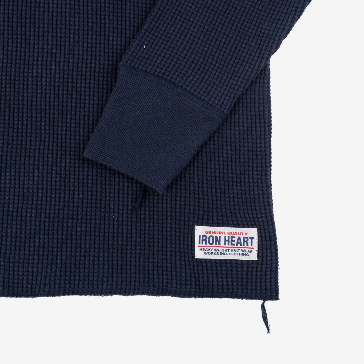 IHTL-1213-NAV Waffle Knit Long Sleeve Thermal Henley Navy sold by Brooklyn Clothing Co. product image thumbnail 3