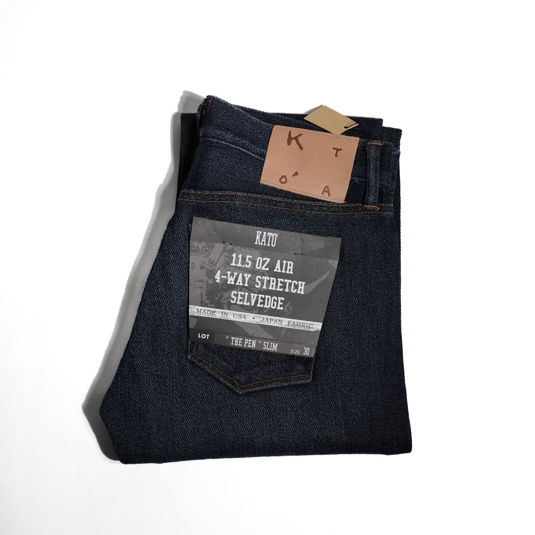 The Pen 11.5oz Bette Air Selvedge Denim sold by Brooklyn Clothing Co.