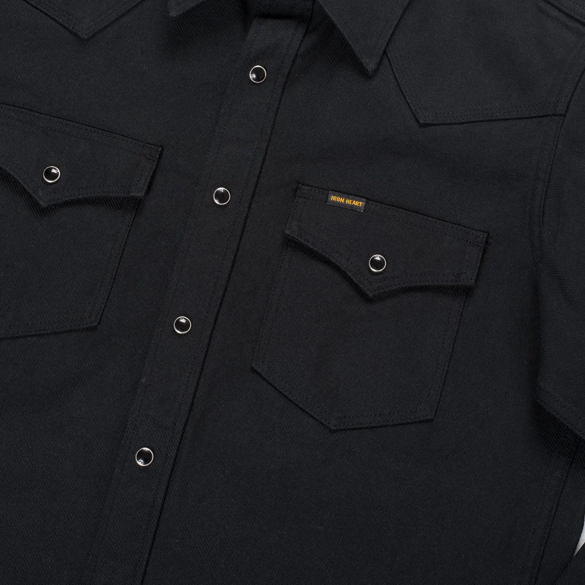 IHSH-235-BLK Military Serge Western Shirt Black sold by Brooklyn Clothing Co. product image thumbnail 4