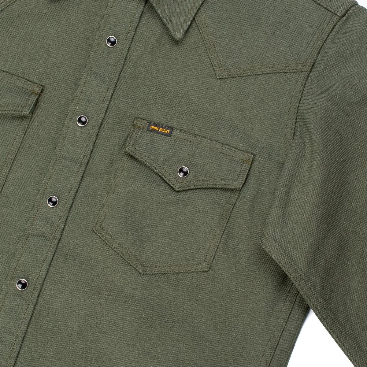 IHSH-235-OLV Military Serge Western Shirt Olive Drab Green sold by Brooklyn Clothing Co. product image thumbnail 3