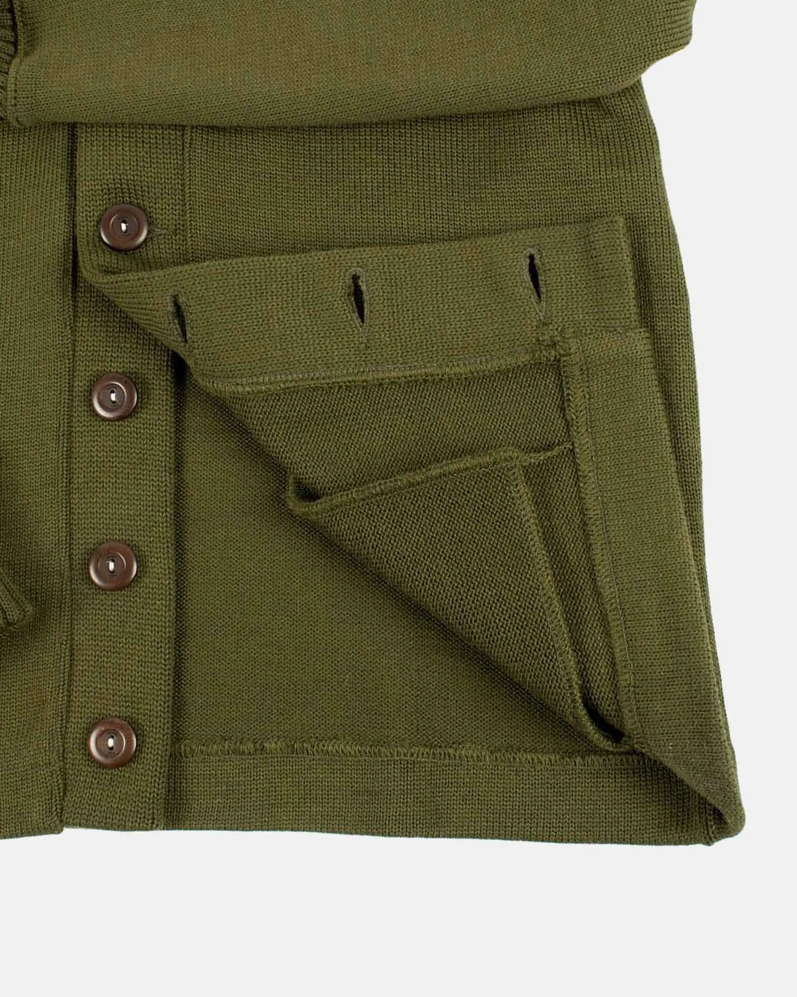 Classic Cardigan Sweater Loden Green sold by Brooklyn Clothing Co. product image thumbnail 2