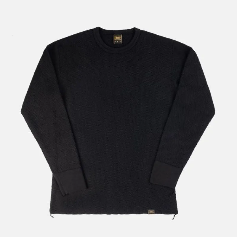 IHTL-1700-BLK Crewneck Long Sleeve Thermal Black sold by Brooklyn Clothing Co.