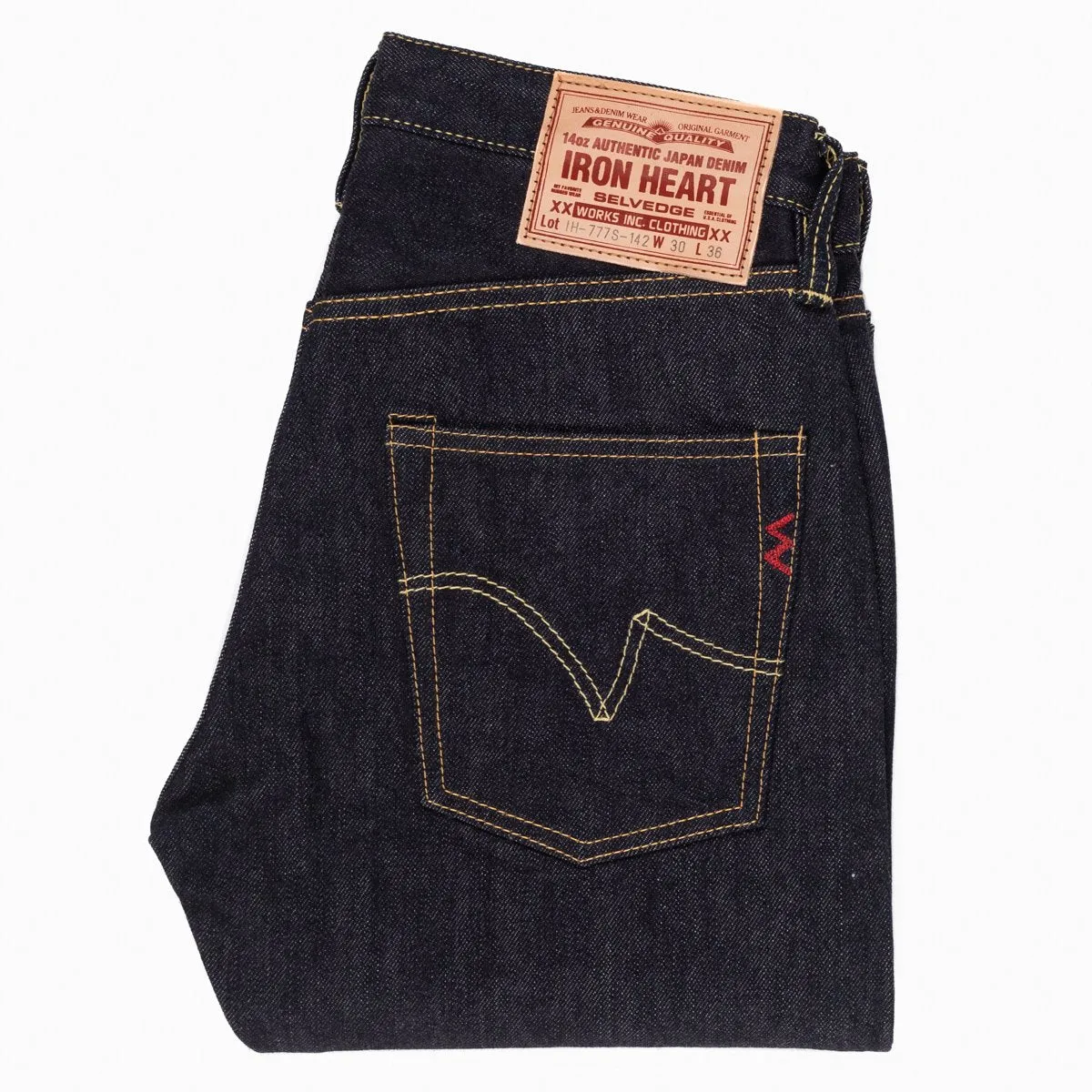 IH-777S-142 14oz Selvedge Denim Slim Taper Indigo sold by Brooklyn Clothing Co. product image thumbnail 3
