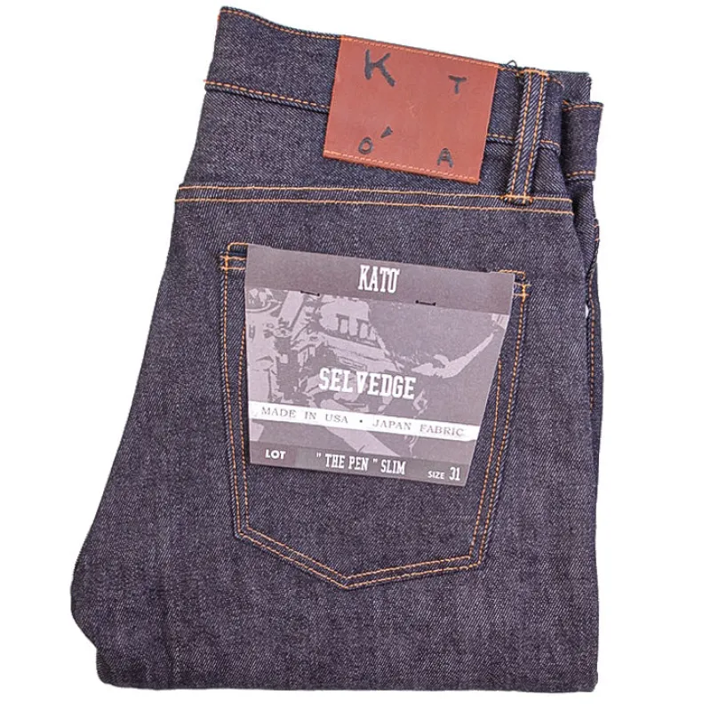 Brooklyn x KATO The Pen 13oz Raw Indigo Selvedge Denim sold by Brooklyn Clothing Co.