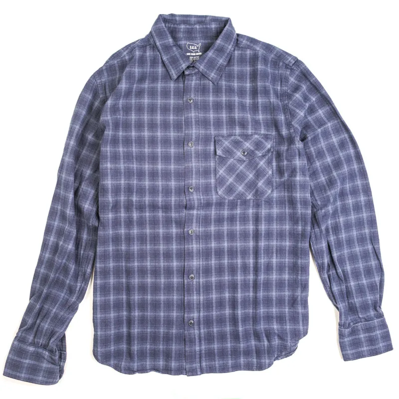 Plaid Flannel Work Shirt Blue sold by Brooklyn Clothing Co.