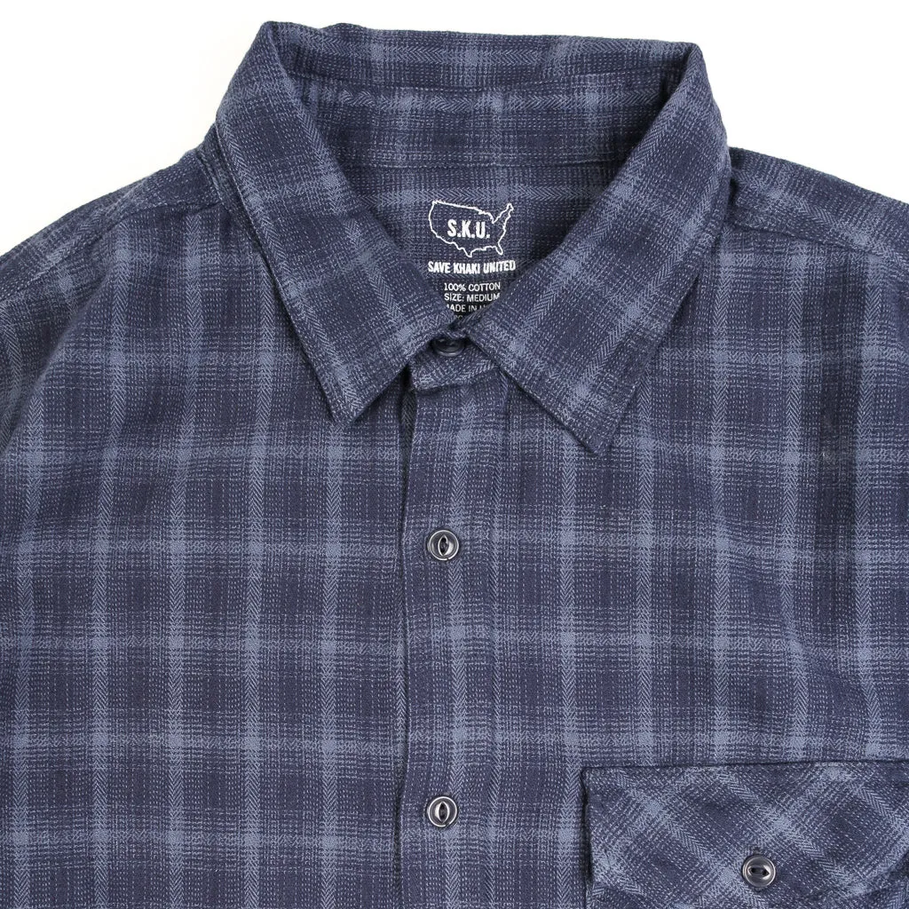 Plaid Flannel Work Shirt Blue sold by Brooklyn Clothing Co. product image thumbnail 2