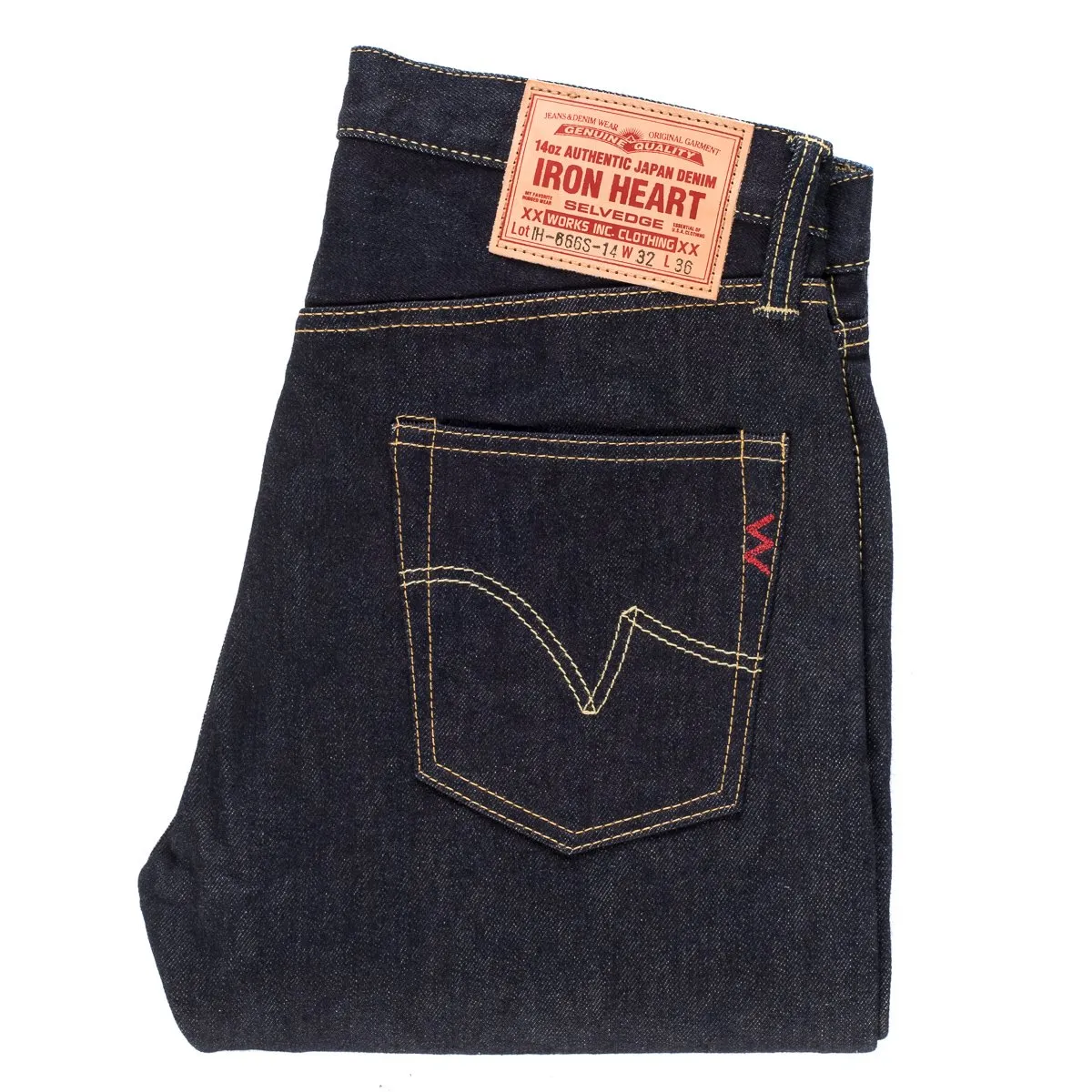 IH-666S-142 14oz Selvedge Denim Slim Straight Indigo sold by Brooklyn Clothing Co. product image thumbnail 3