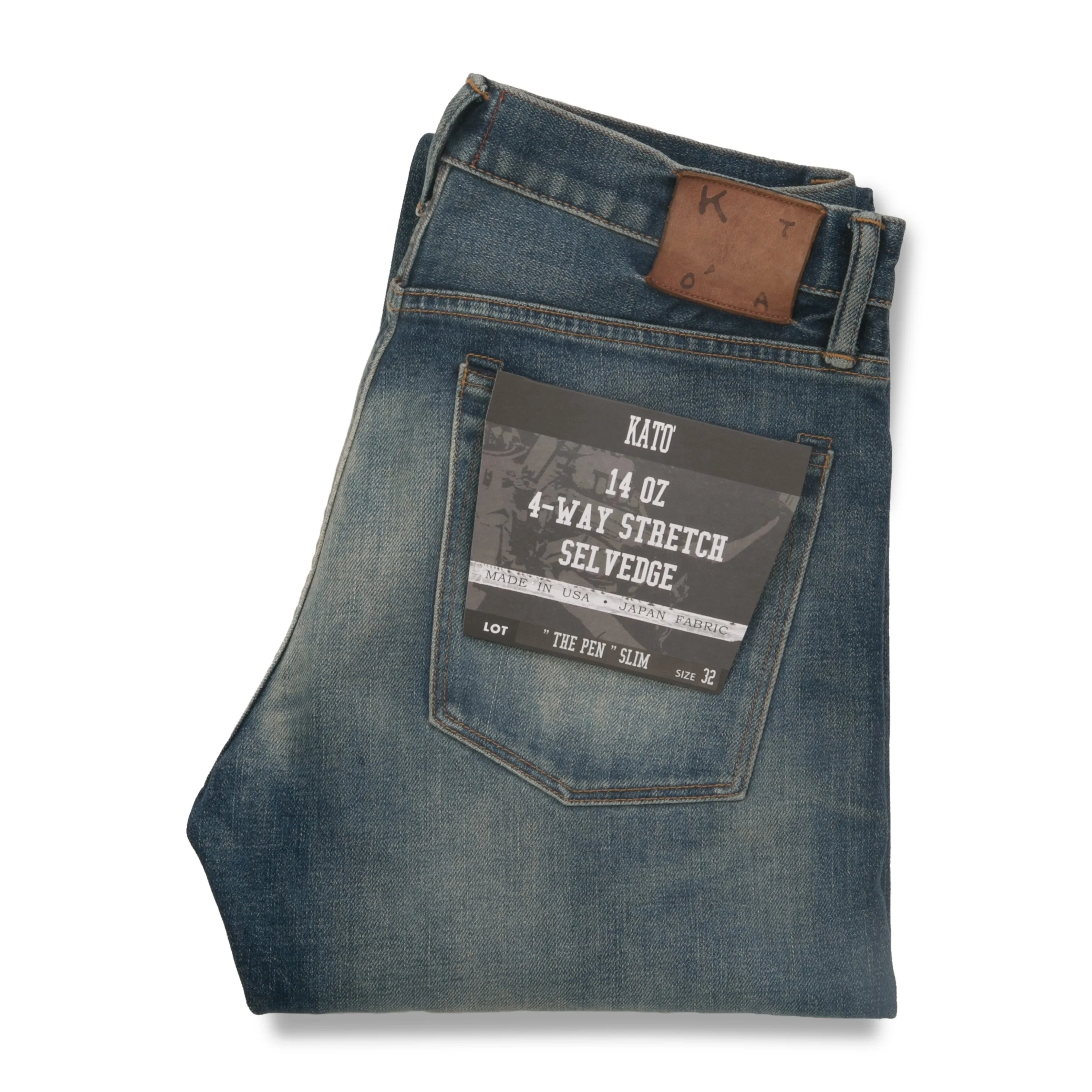 The Pen 14oz Slash Selvedge Denim sold by Brooklyn Clothing Co.