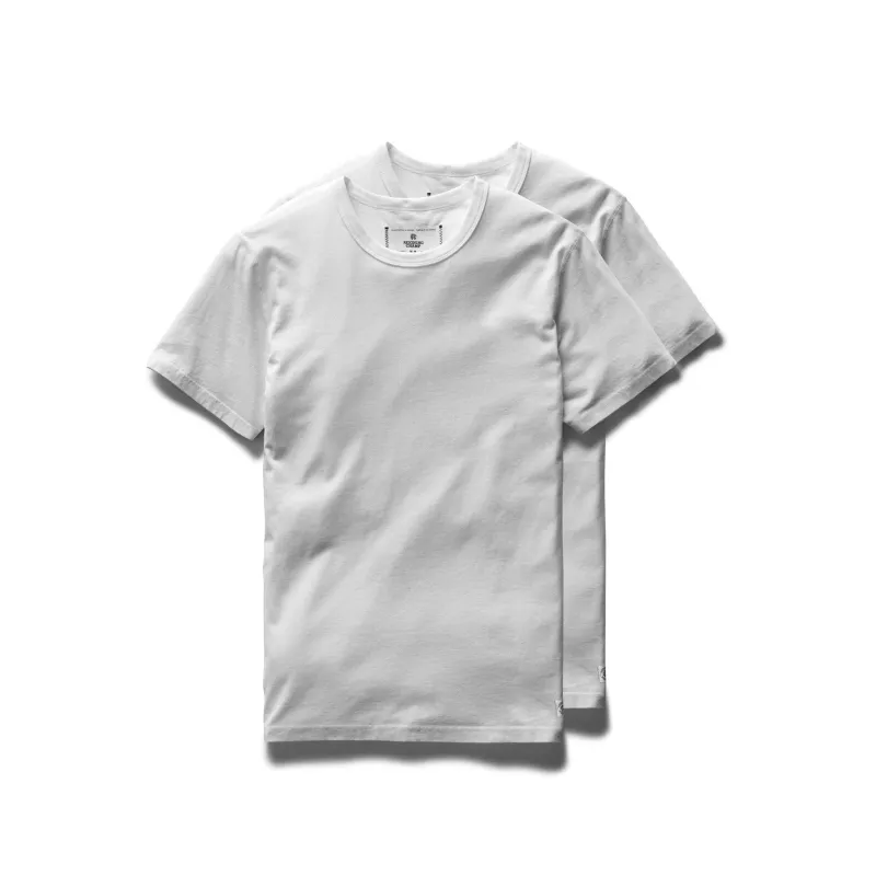 Cotton Jersey T-Shirt 2 Pack White sold by Brooklyn Clothing Co.