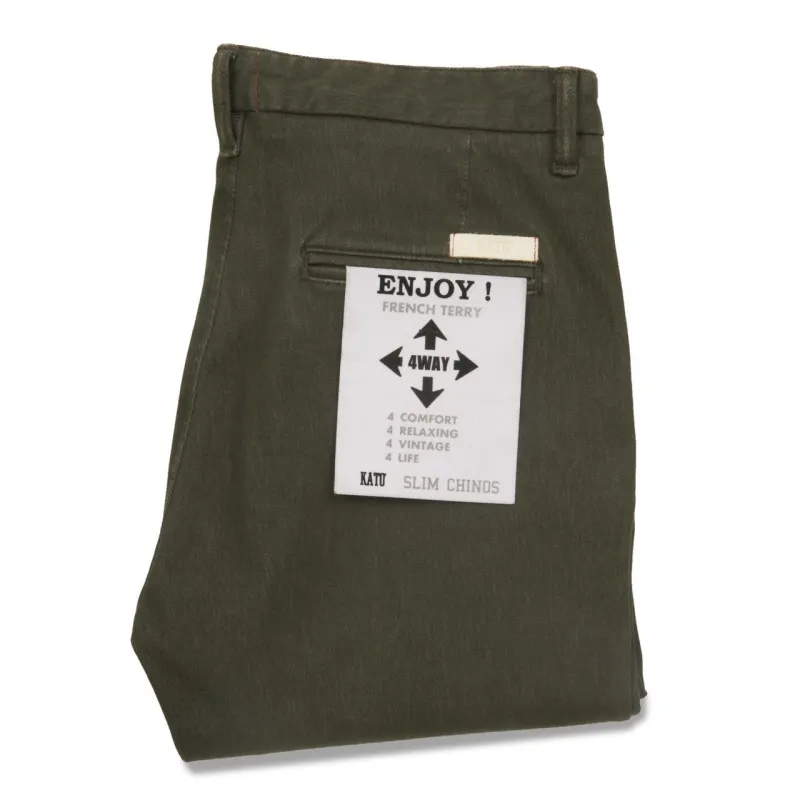 The Axe Chino Denit Military Green sold by Brooklyn Clothing Co.