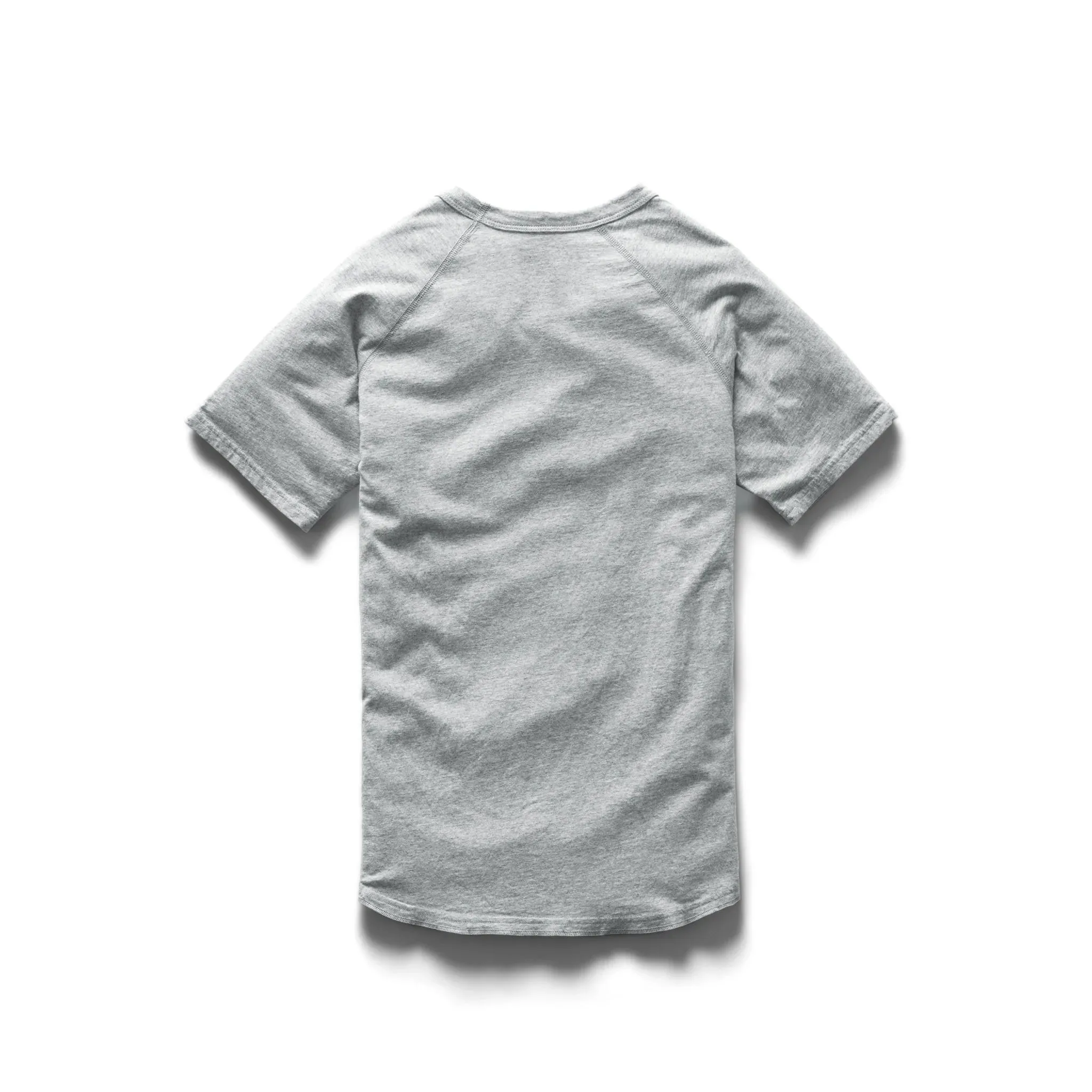Cotton Jersey Raglan T-Shirt Heather Grey sold by Brooklyn Clothing Co. product image thumbnail 2