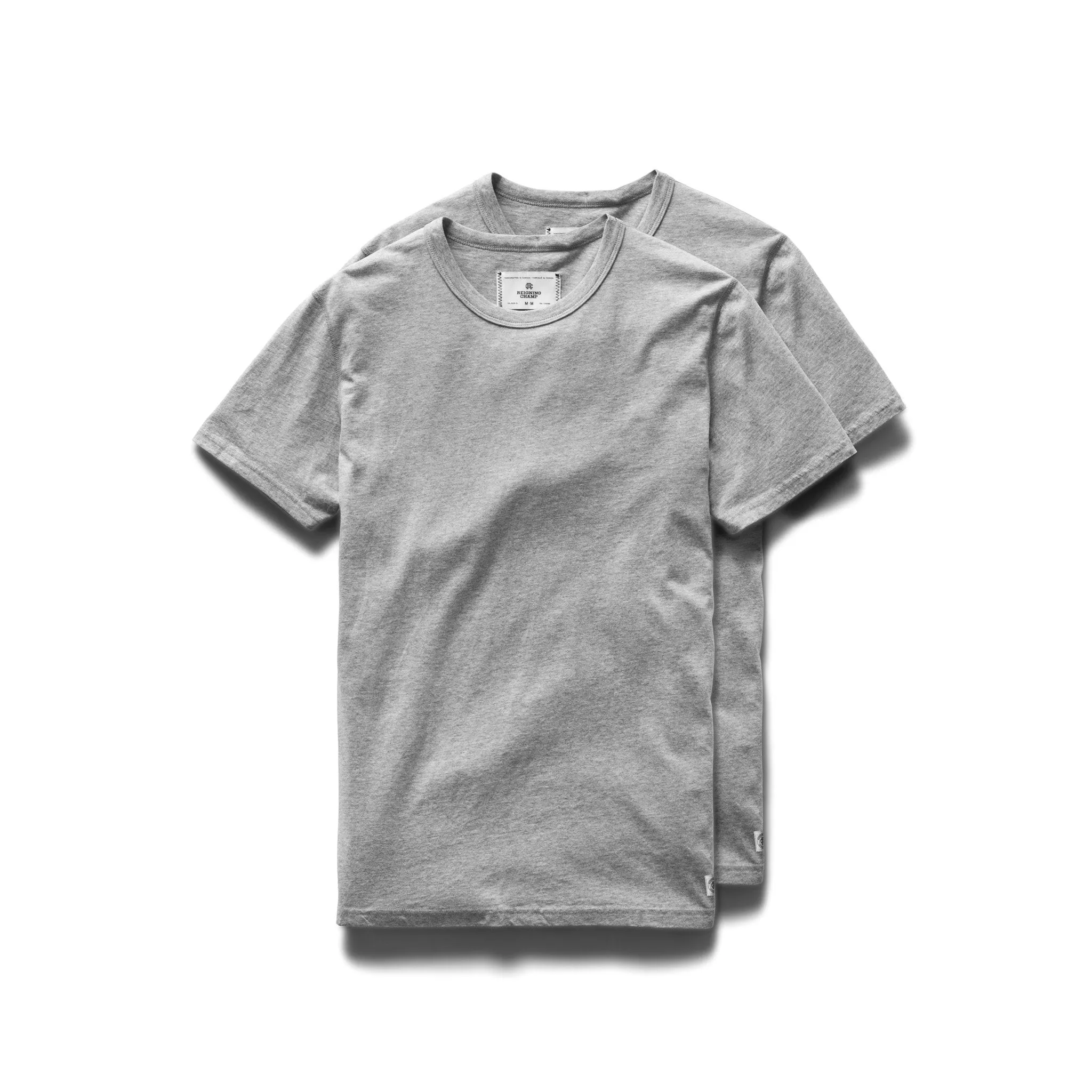 Cotton Jersey T-Shirt 2 Pack Heather Grey sold by Brooklyn Clothing Co.