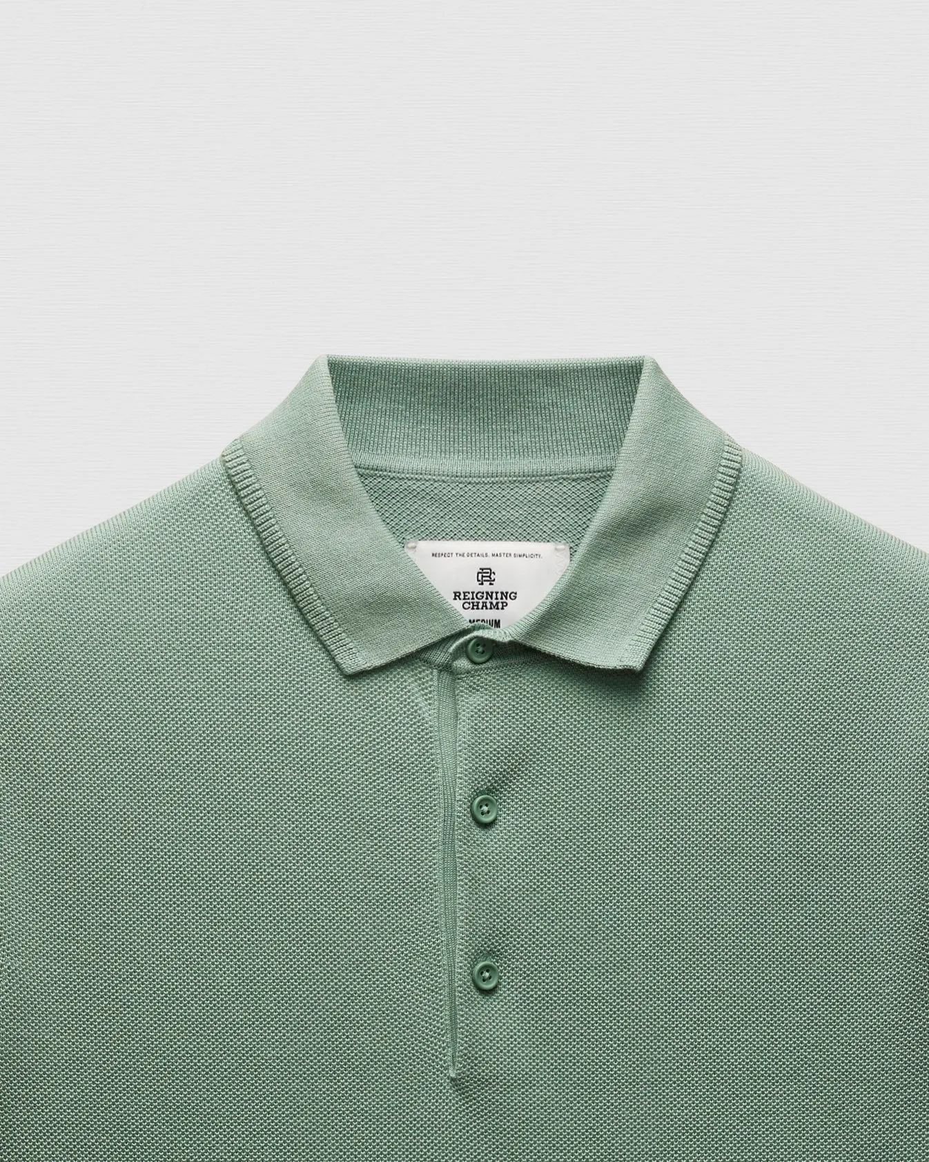 Supima Pique Ace Polo Sage sold by Brooklyn Clothing Co. product image thumbnail 2