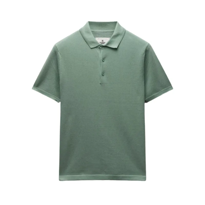 Supima Pique Ace Polo Sage sold by Brooklyn Clothing Co.