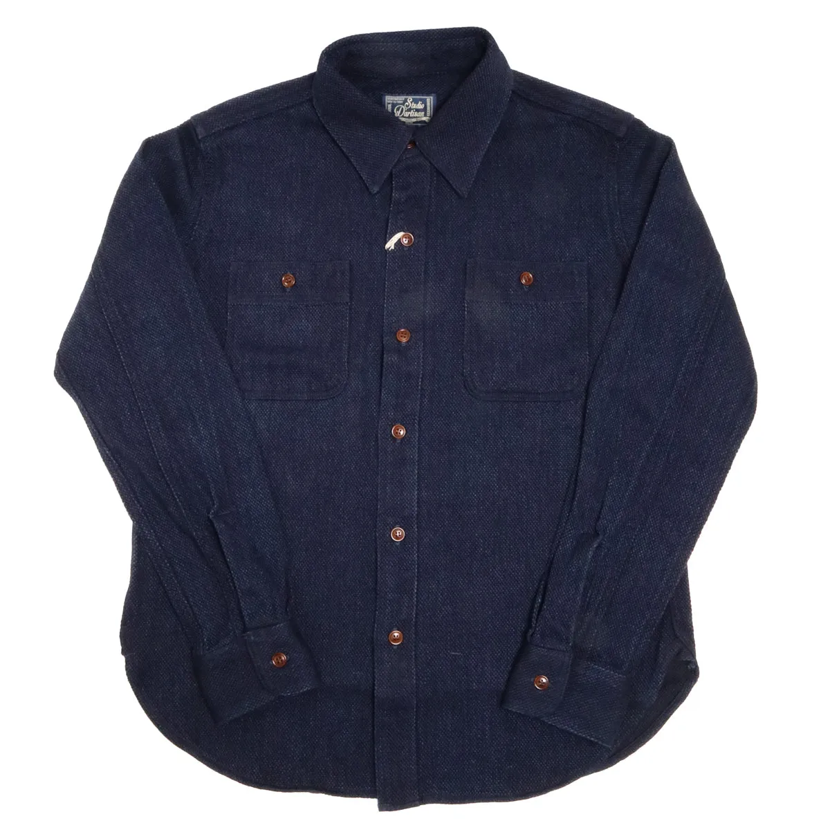 5713 Heavyweight Sashiko Work Shirt Indigo sold by Brooklyn Clothing Co.