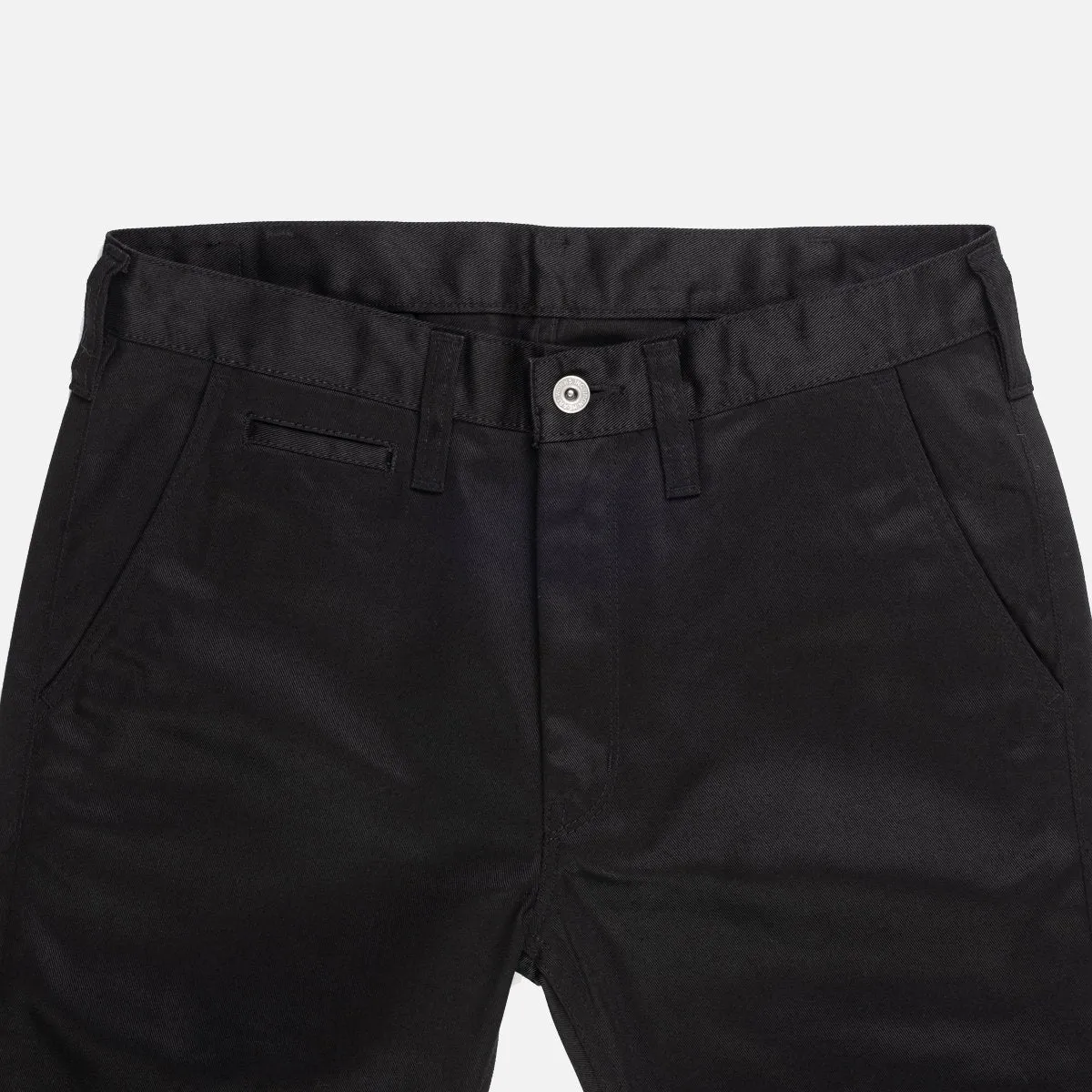 IH-721-BLK 9oz Mercerised Selvedge Cotton Slim Tapered Chinos Black sold by Brooklyn Clothing Co. product image thumbnail 2