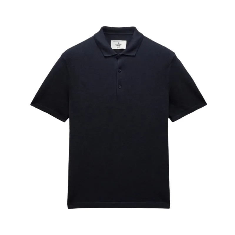 Supima Pique Ace Polo Navy sold by Brooklyn Clothing Co.