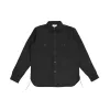 SSN24-01W Overdyed Sashiko Flannel Work Shirt Black sold by Brooklyn Clothing Co.