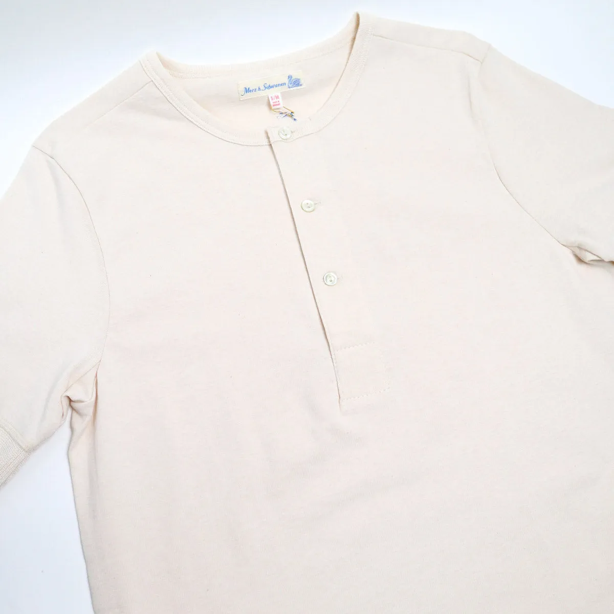 The Originals 207 Loopwheeled Short Sleeve Henley Classic Fit Nature sold by Brooklyn Clothing Co. product image thumbnail 3