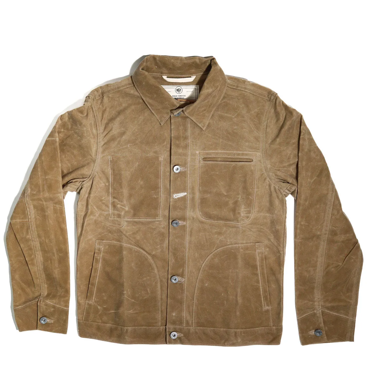 Ridgeline Supply Jacket Tan Waxed Canvas sold by Brooklyn Clothing Co.