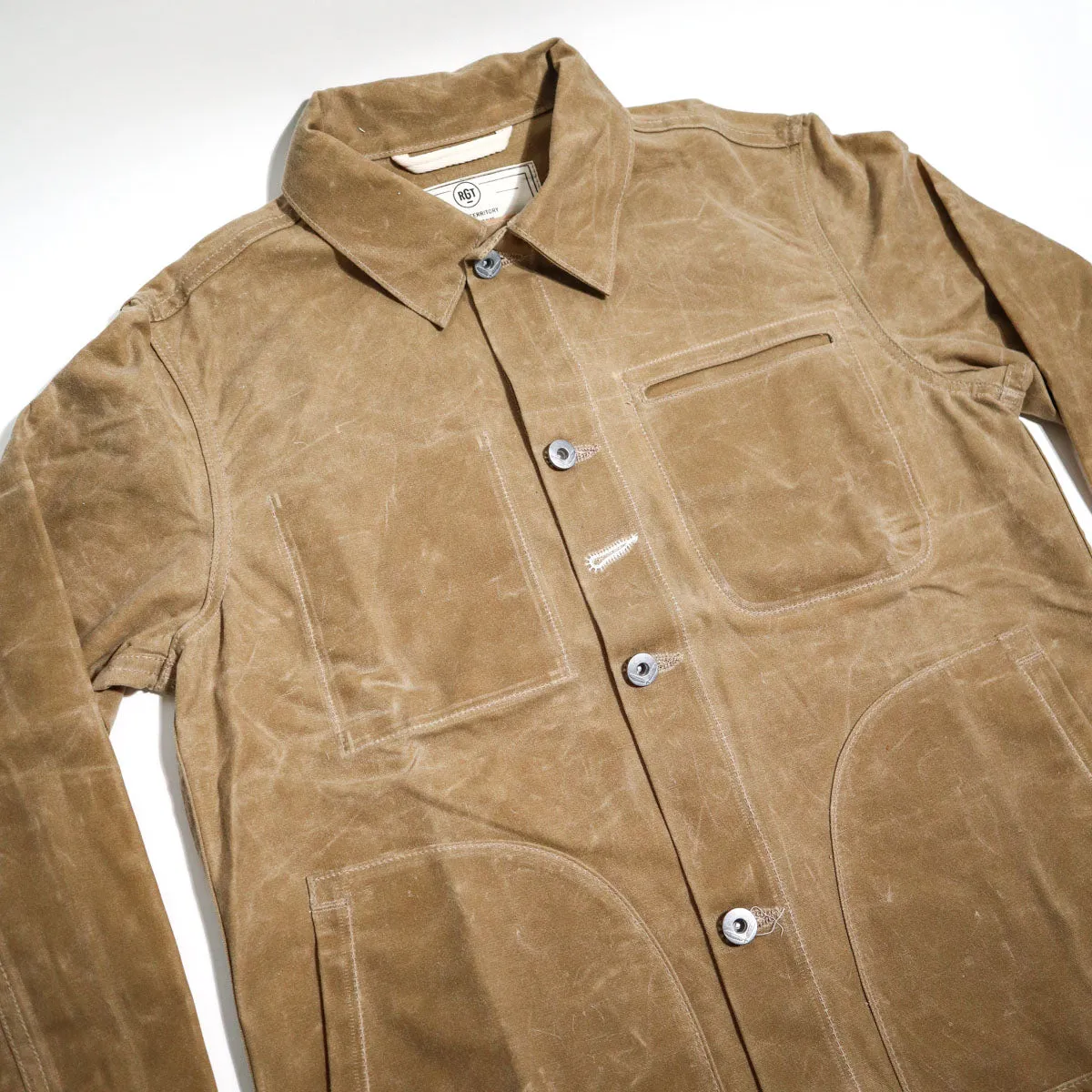 Ridgeline Supply Jacket Tan Waxed Canvas sold by Brooklyn Clothing Co. product image thumbnail 3