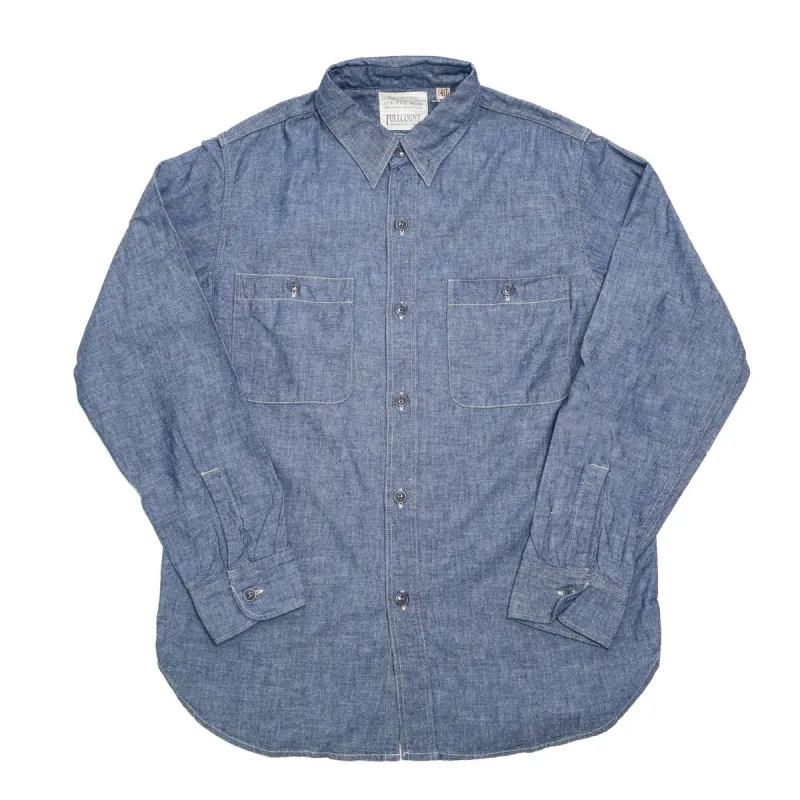 4810-21 Chambray Shirt Indigo Blue sold by Brooklyn Clothing Co.