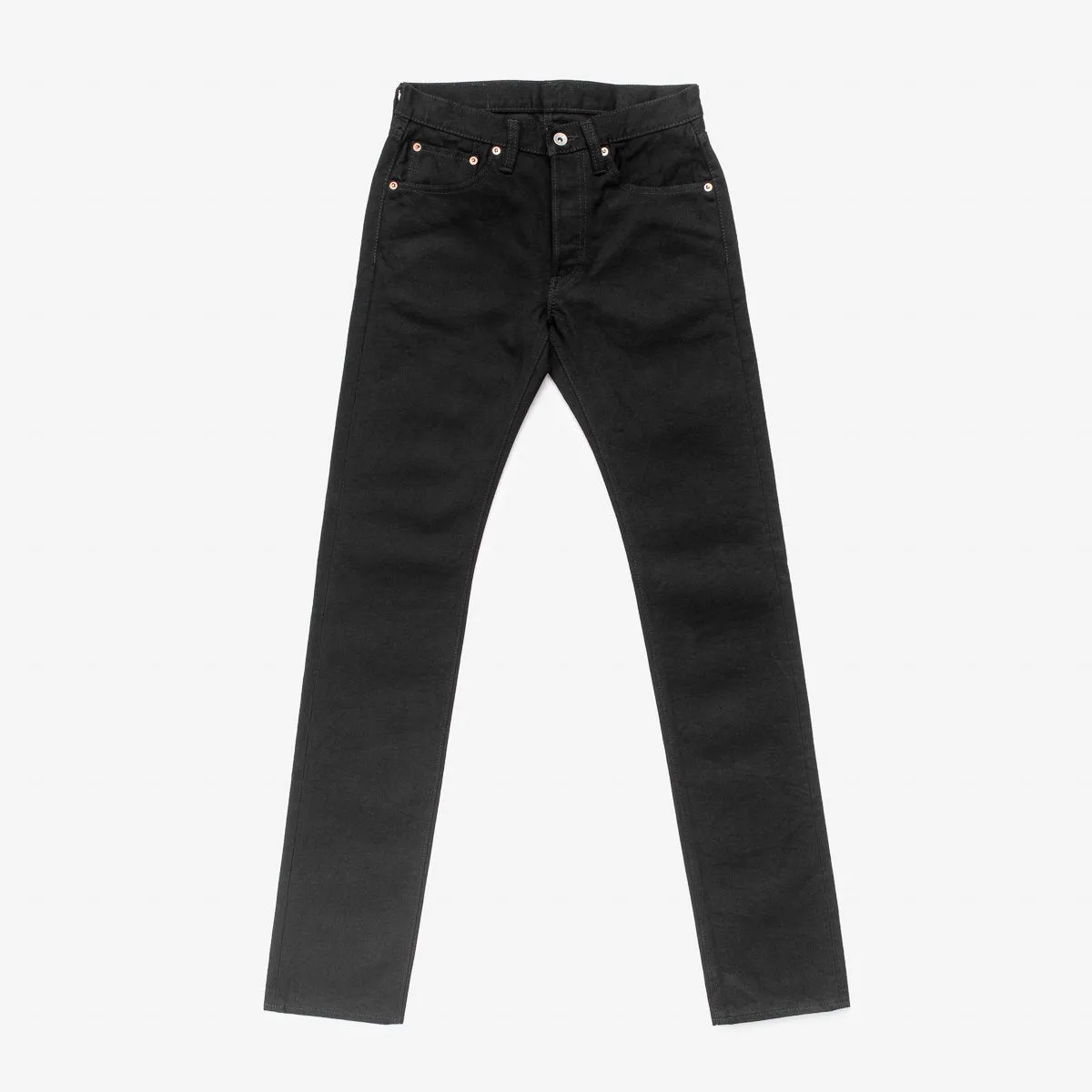 IH-777S-142bb 14oz Selvedge Denim Slim Taper Black/Black sold by Brooklyn Clothing Co.