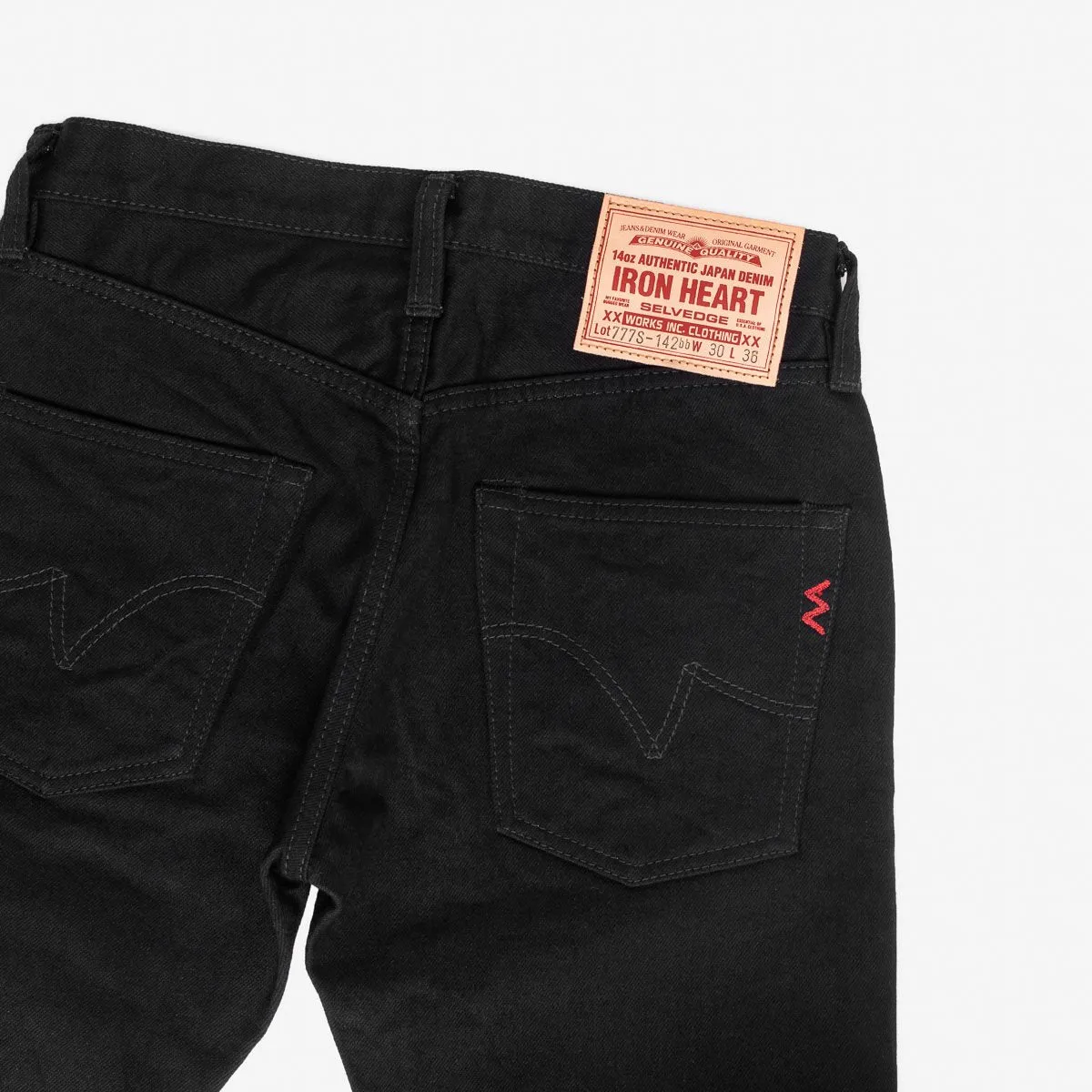 IH-777S-142bb 14oz Selvedge Denim Slim Taper Black/Black sold by Brooklyn Clothing Co. product image thumbnail 4