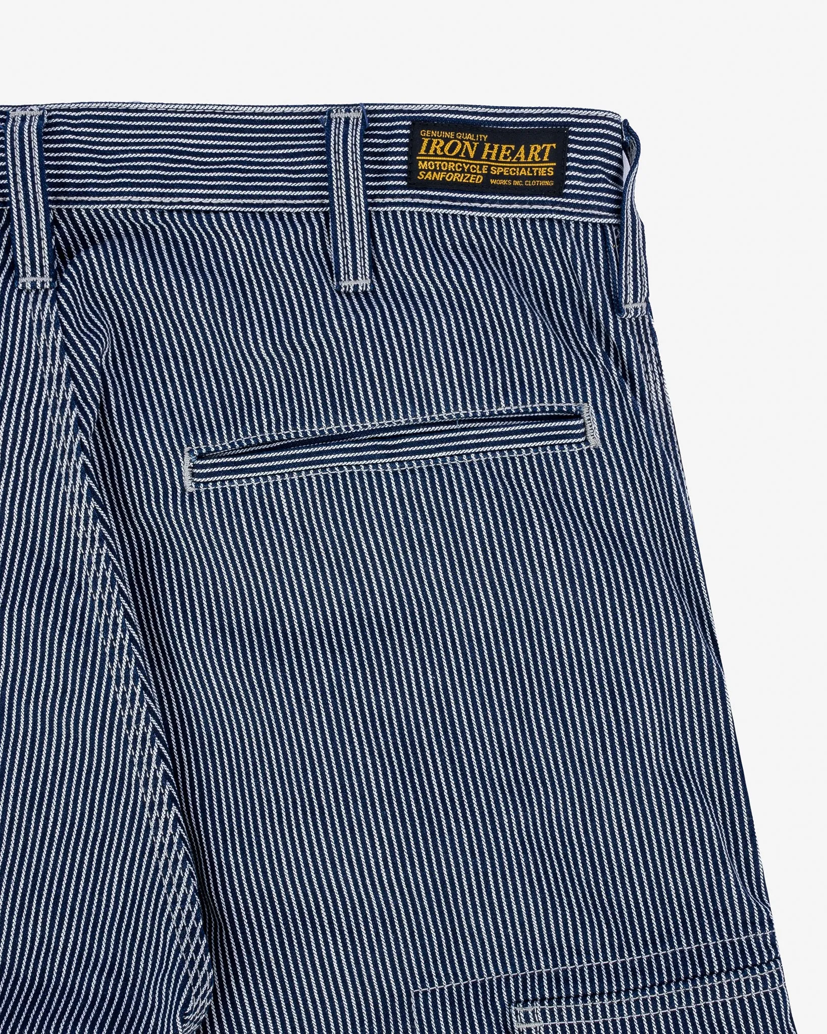 IH-739-IND 10.5oz Narrow Stripe Hickory Cargo Pants Indigo sold by Brooklyn Clothing Co. product image thumbnail 3
