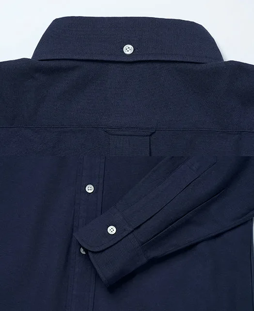 Vintage Ivy Button-Down Oxford Shirt Navy sold by Brooklyn Clothing Co. product image thumbnail 3