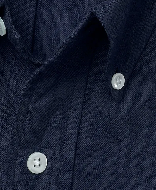 Vintage Ivy Button-Down Oxford Shirt Navy sold by Brooklyn Clothing Co. product image thumbnail 2