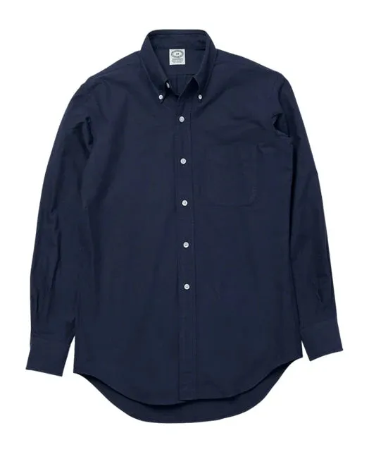 Vintage Ivy Button-Down Oxford Shirt Navy sold by Brooklyn Clothing Co.