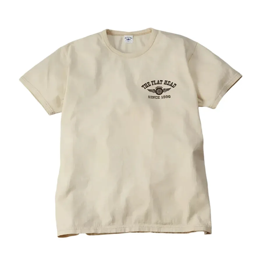 FN-THC-202 Flying Wheel Tee Ivory sold by Brooklyn Clothing Co.