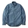 FN-SCW-003L 5oz Western Chambray Shirt Blue sold by Brooklyn Clothing Co.