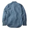 FN-SCW-003L 5oz Western Chambray Shirt Blue sold by Brooklyn Clothing Co.
