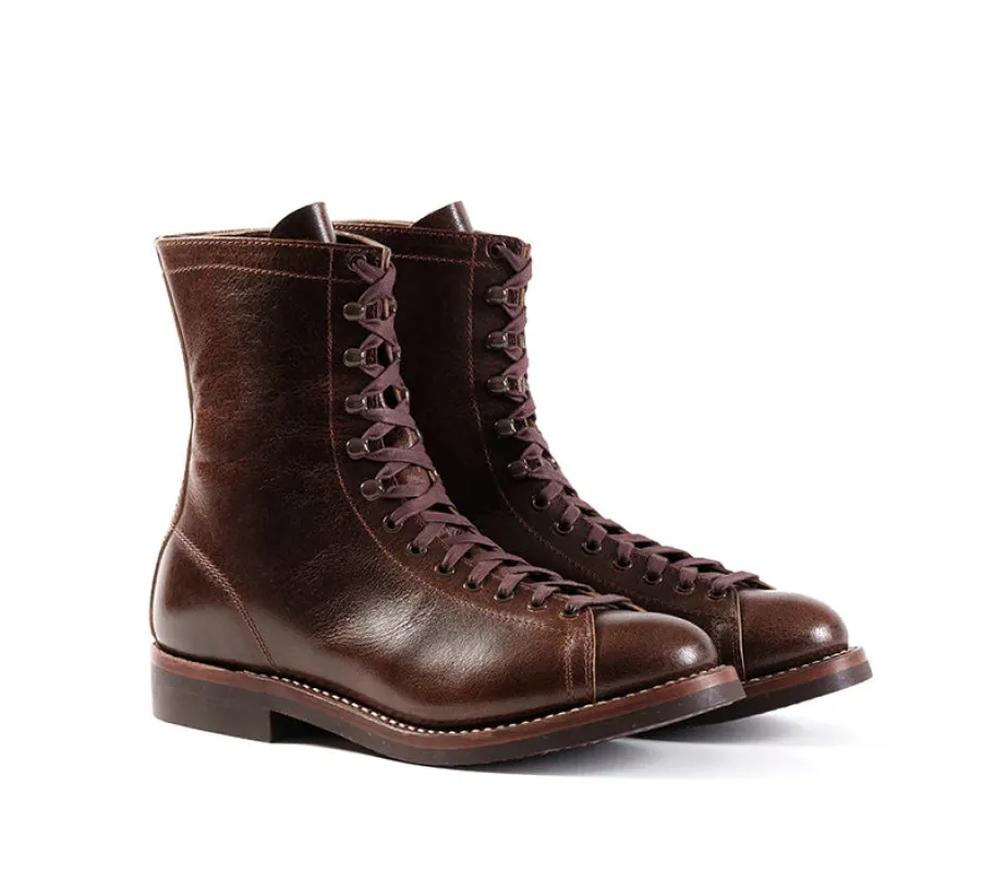 LK-039 Fieldmaster Boots Horween SHF Horsehide Havana Leather sold by Brooklyn Clothing Co.