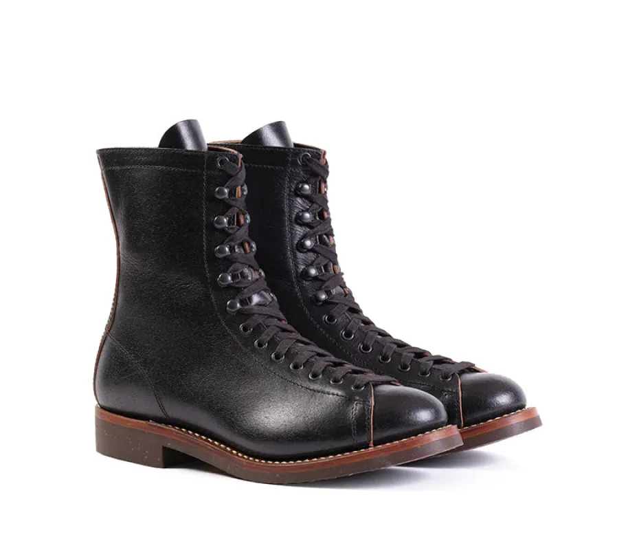LK-039 Fieldmaster Boots Horween SHF Horsehide Black sold by Brooklyn Clothing Co.