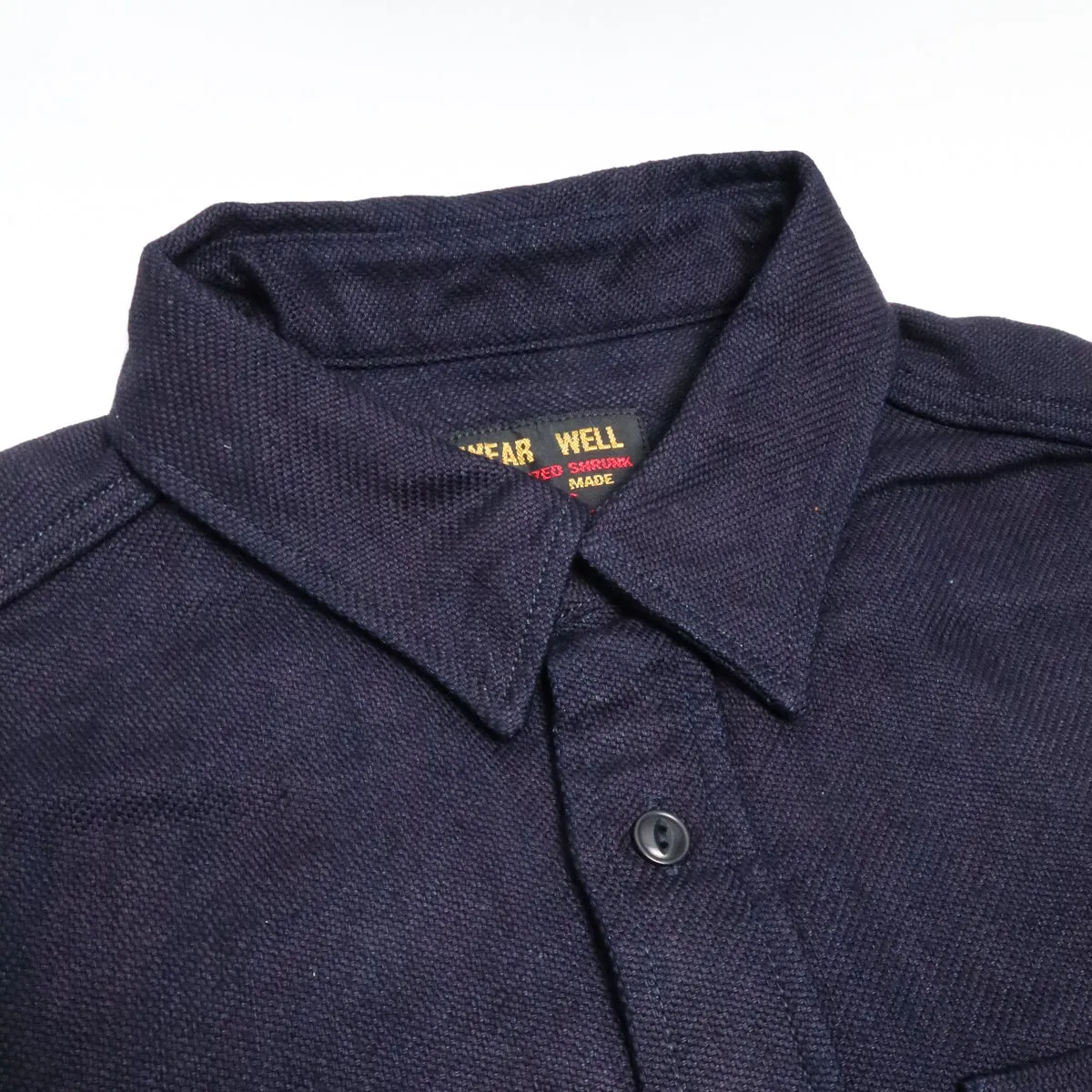 Heavy Flannel Shirt Solid Indigo sold by Brooklyn Clothing Co. product image thumbnail 2