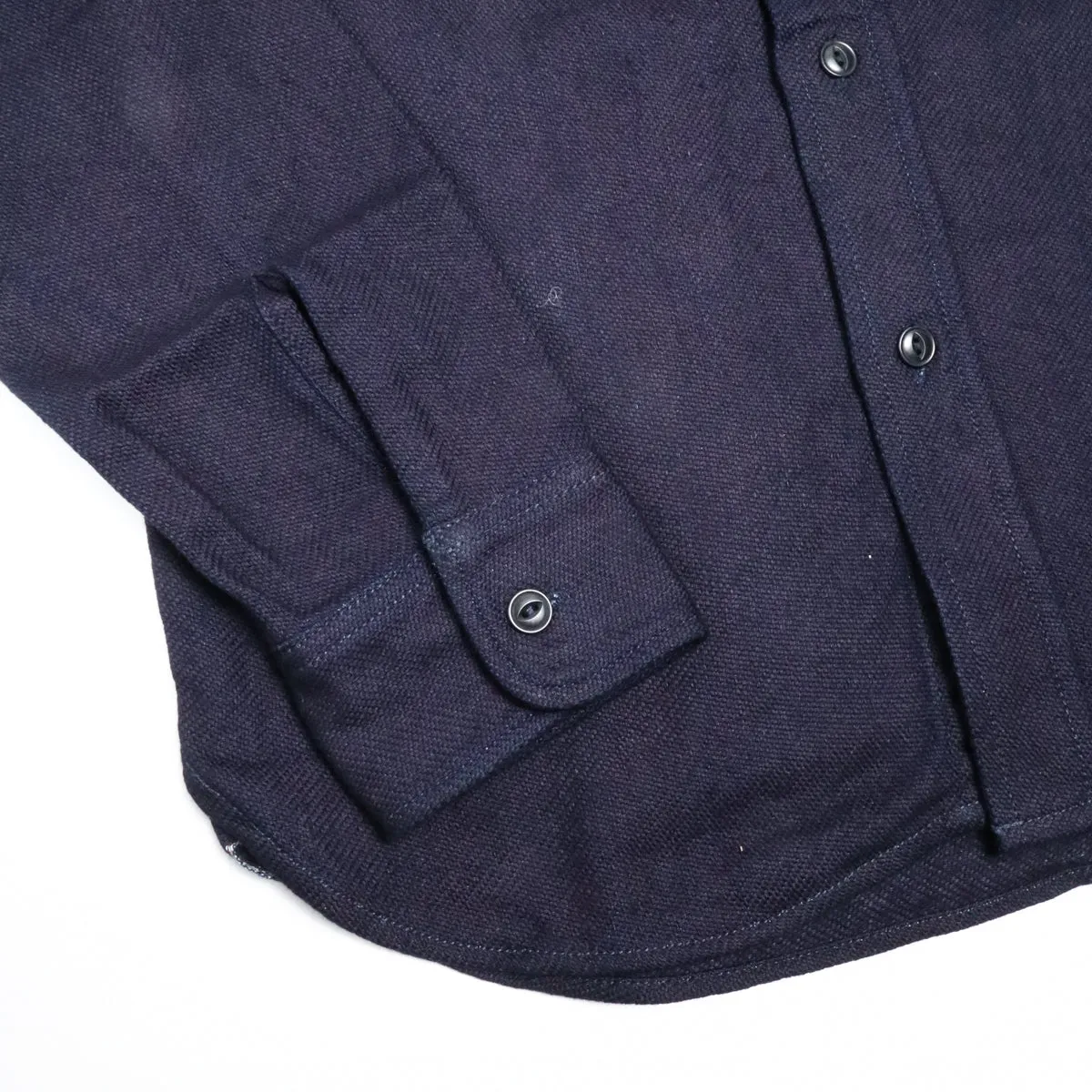 Heavy Flannel Shirt Solid Indigo sold by Brooklyn Clothing Co. product image thumbnail 4