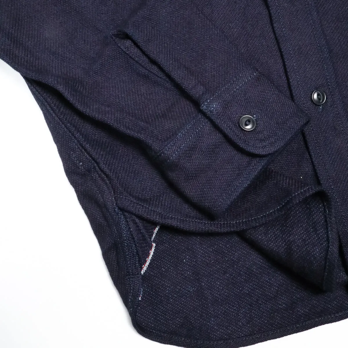 Heavy Flannel Shirt Solid Indigo sold by Brooklyn Clothing Co. product image thumbnail 5