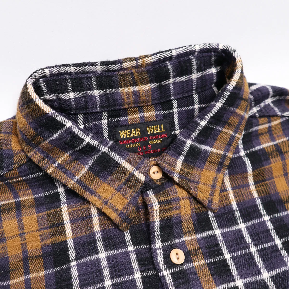 Slubby Flannel Shirt Purple sold by Brooklyn Clothing Co. product image thumbnail 2