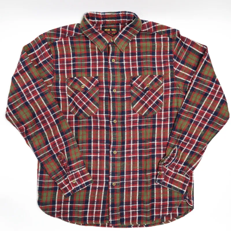 Slubby Flannel Shirt Red sold by Brooklyn Clothing Co.