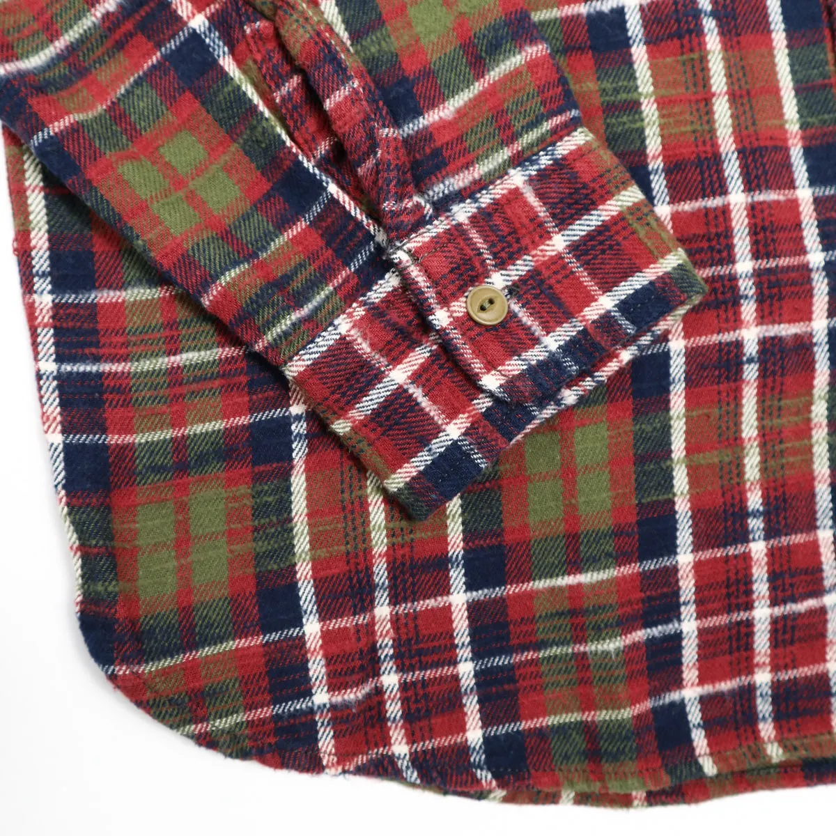 Slubby Flannel Shirt Red sold by Brooklyn Clothing Co. product image thumbnail 4