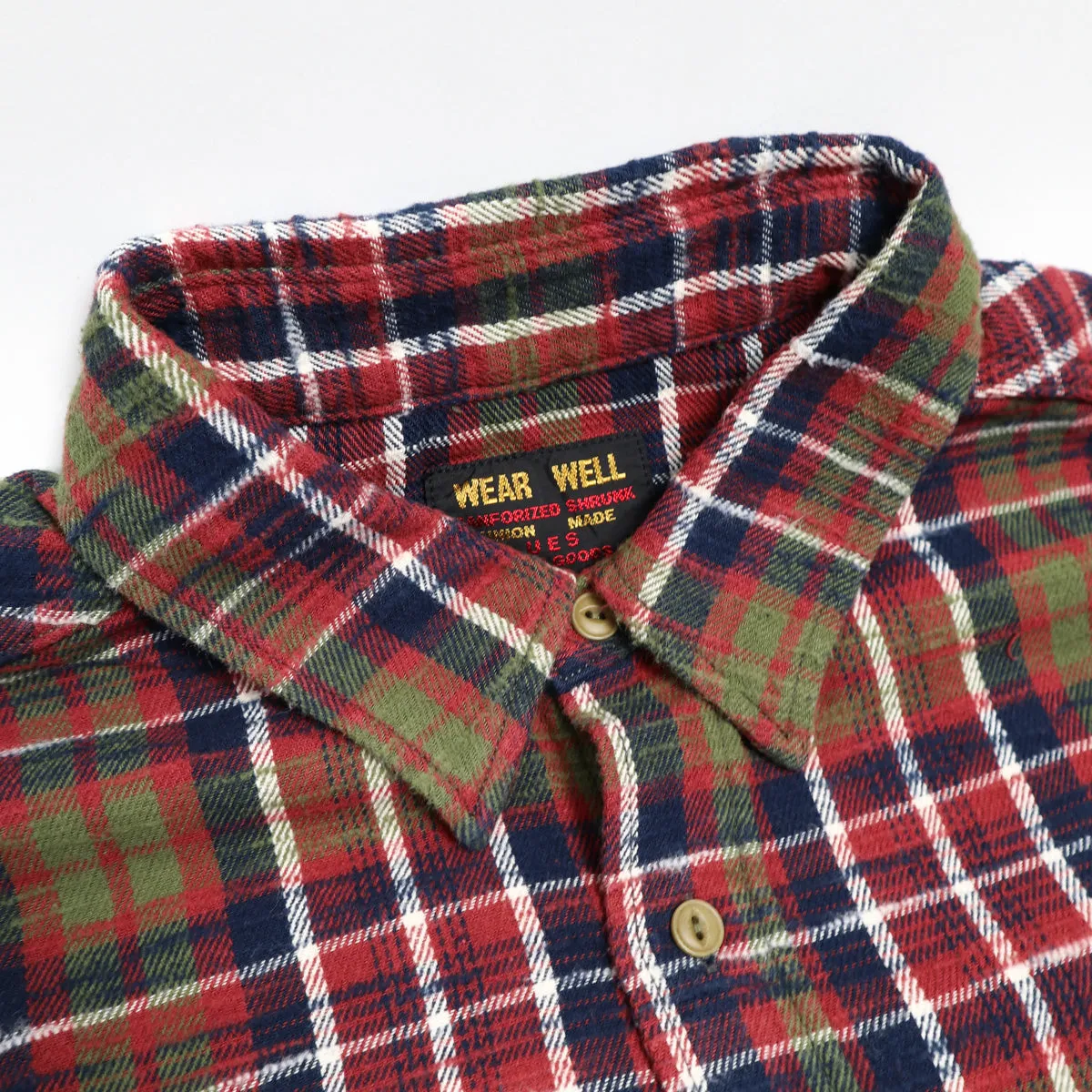 Slubby Flannel Shirt Red sold by Brooklyn Clothing Co. product image thumbnail 3