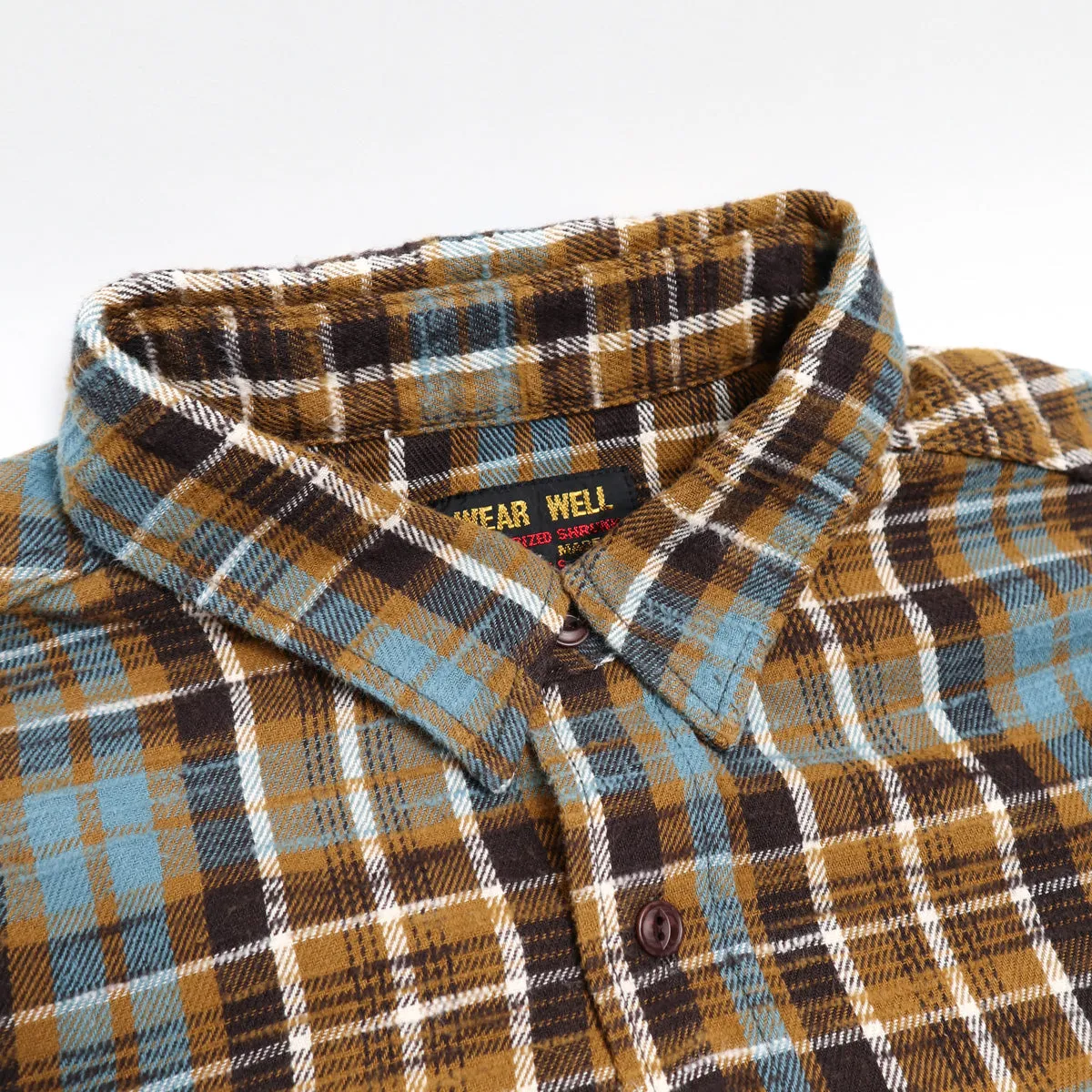 Slubby Flannel Shirt Mustard sold by Brooklyn Clothing Co. product image thumbnail 2