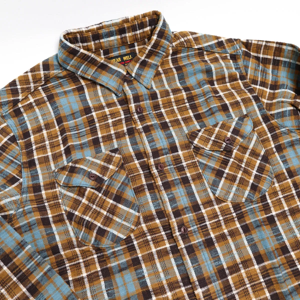 Slubby Flannel Shirt Mustard sold by Brooklyn Clothing Co. product image thumbnail 3