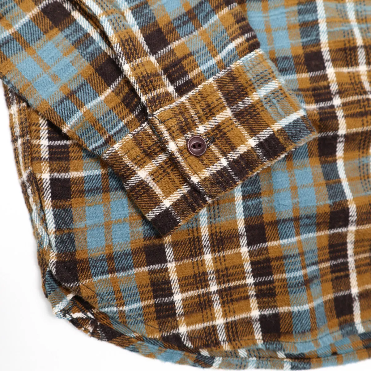 Slubby Flannel Shirt Mustard sold by Brooklyn Clothing Co. product image thumbnail 4