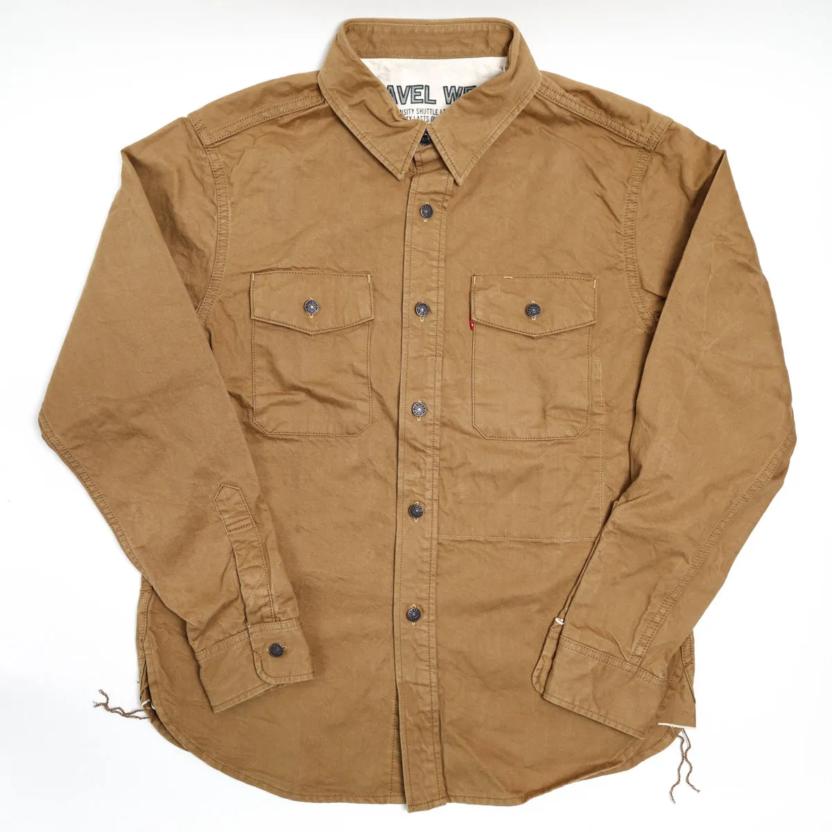 Travel Shirt Gold sold by Brooklyn Clothing Co.