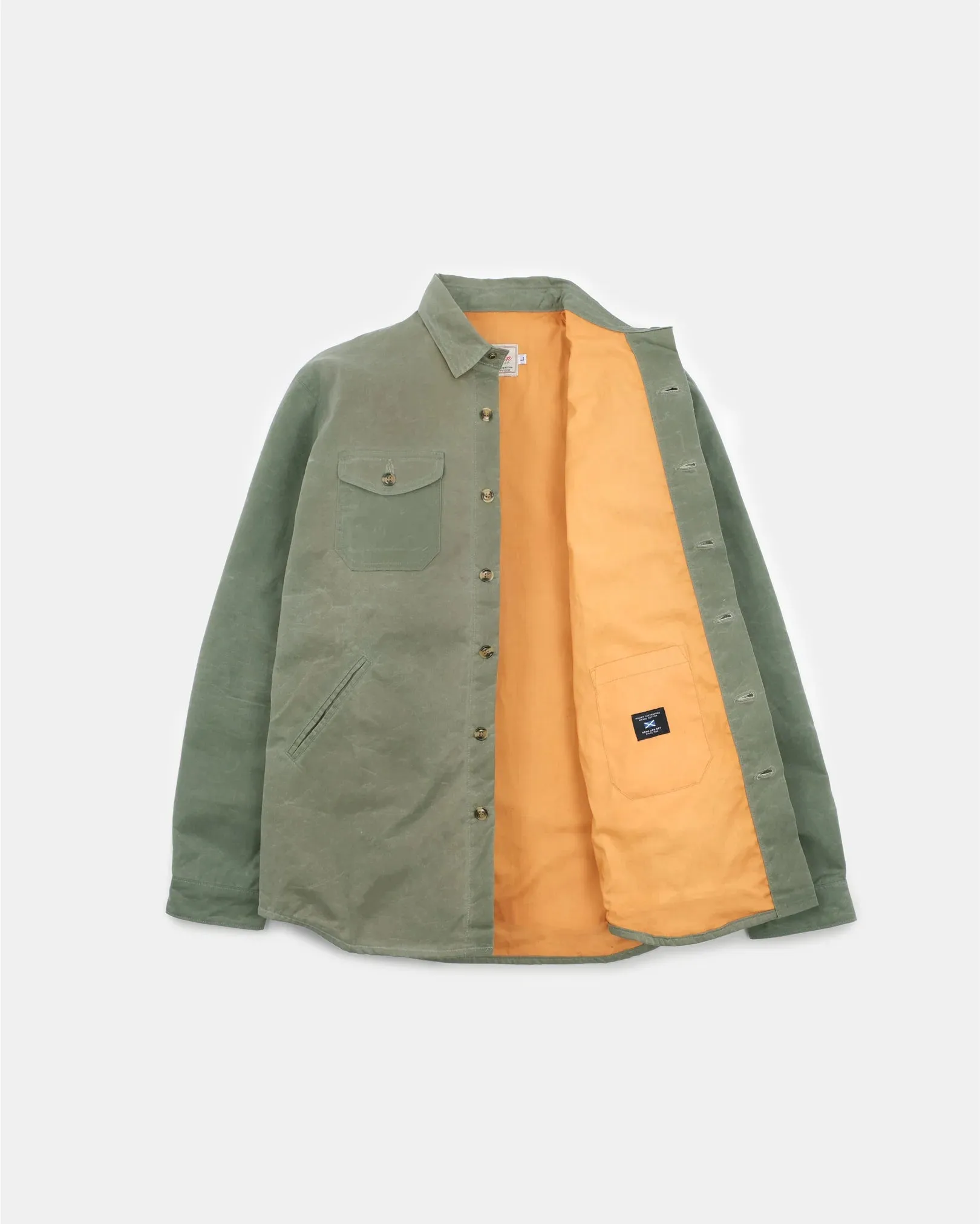 Crissman Overshirt Everwax Light Moss sold by Brooklyn Clothing Co. product image thumbnail 3